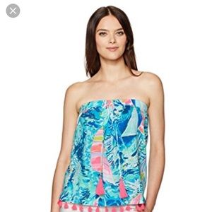 Lilly Pulitzer Palma Tube Sparkling Blue Hey Bay
